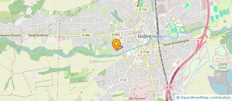 localisation de l'entreprise SCI VALCAP  ISSOIRE