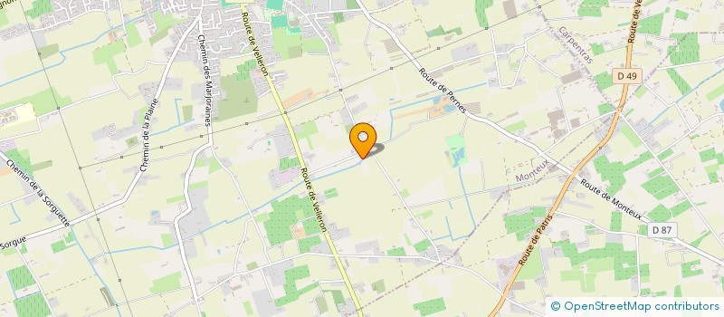 localisation de l'entreprise SCI VALCAT  MONTEUX