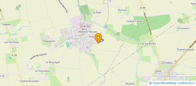 localisation de l'entreprise SCI VALCHER  CHALEINS