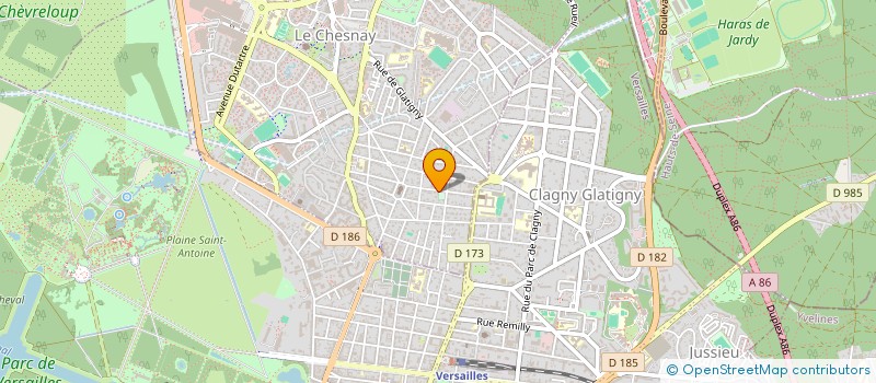 localisation de l'entreprise SCI VALCLEM  LE CHESNAY-ROCQUENCOURT