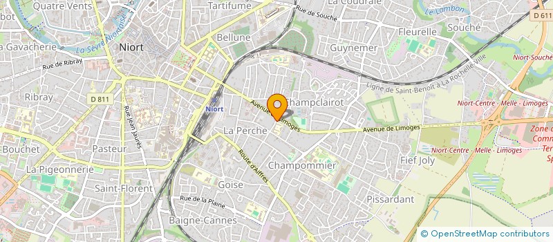localisation de l'entreprise SCI VALDA  NIORT
