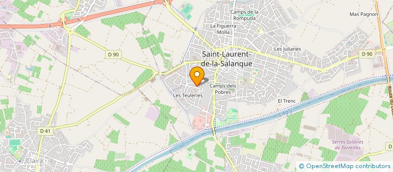 localisation de l'entreprise SCI VALDAMA  SAINT-LAURENT-DE-LA-SALANQUE