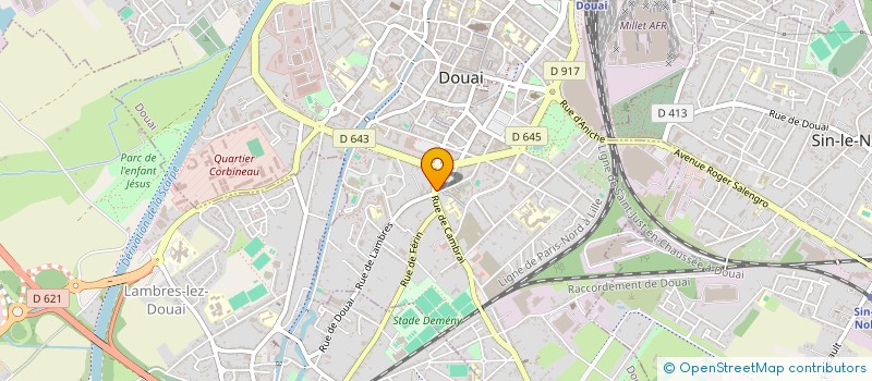 localisation de l'entreprise SCI VALDAMOUR à DOUAI