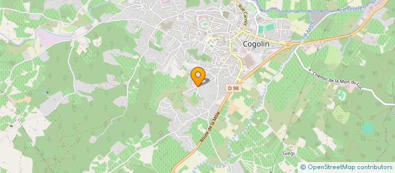 localisation de l'entreprise SCI VALDECAEL  COGOLIN