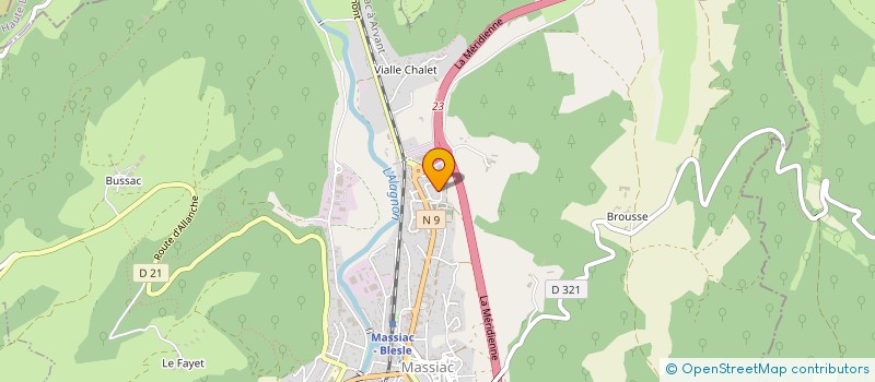 localisation de l'entreprise SCI VALDEMAS à MASSIAC