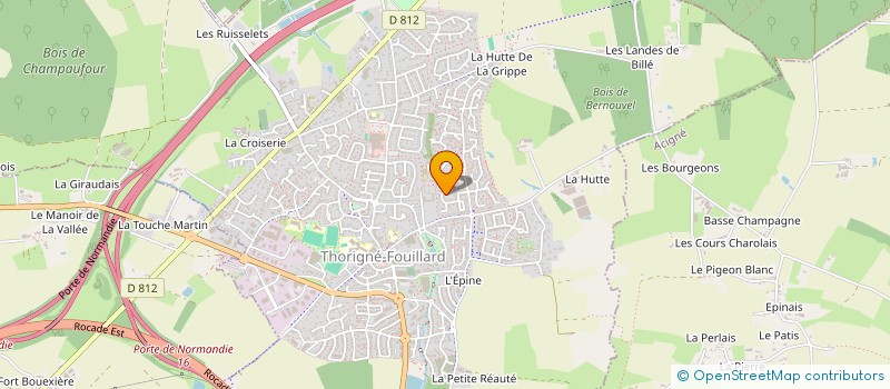 localisation de l'entreprise SCI VALDEN  THORIGNE-FOUILLARD