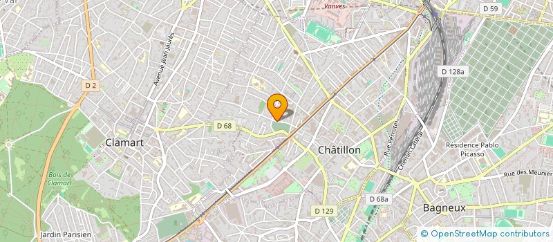 localisation de l'entreprise SCI VALDENIS  CHATILLON