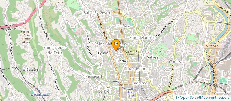 localisation de l'entreprise SCI VALDILETTA à NICE