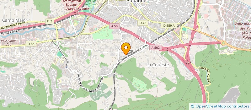 localisation de l'entreprise SCI VALDONNE PFDJ à AUBAGNE