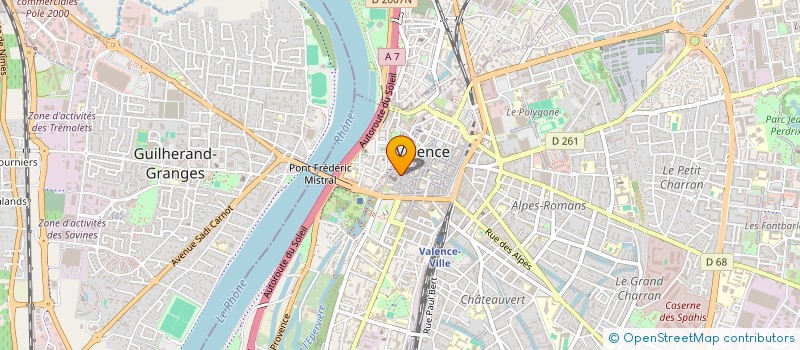 localisation de l'entreprise SCI VALE à VALENCE