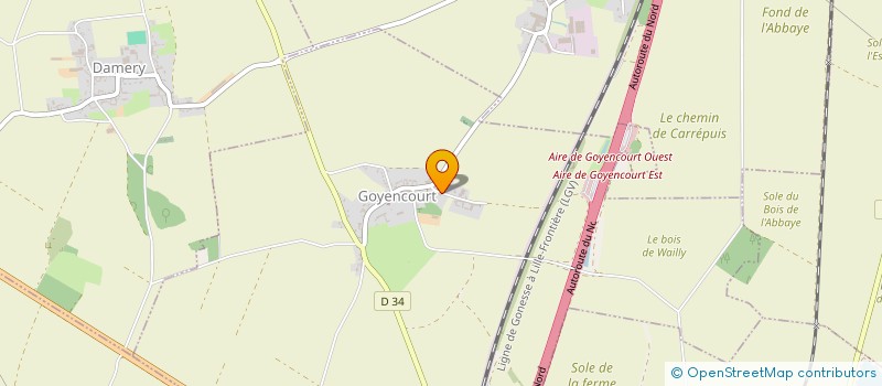 localisation de l'entreprise SCI VALEBEN  GOYENCOURT