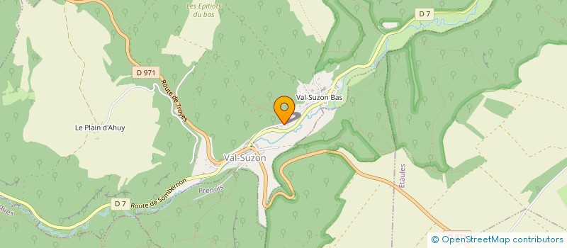 localisation de l'entreprise SCI VALEDMOND  VAL-SUZON