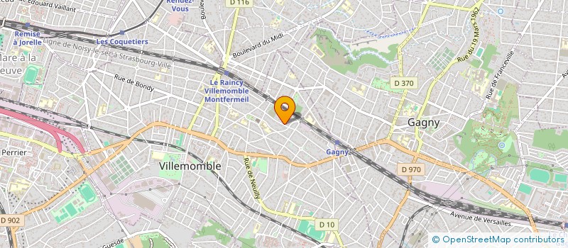 localisation de l'entreprise SCI VALEGO à VILLEMOMBLE