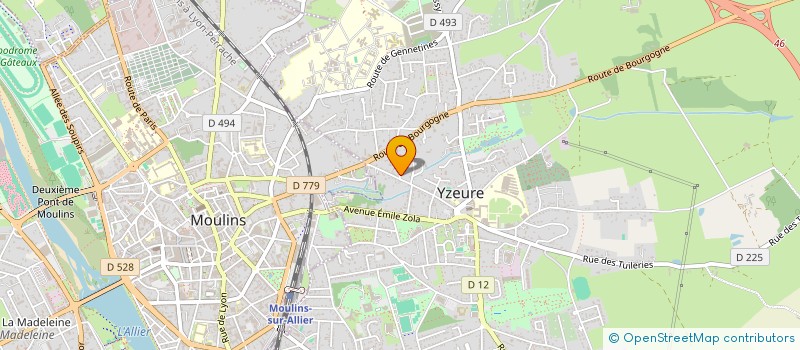 localisation de l'entreprise SCI VALEJU  YZEURE
