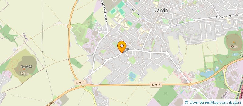 localisation de l'entreprise SCI VALEJUST  CARVIN