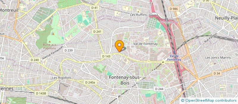 localisation de l'entreprise SCI VALEM à FONTENAY-SOUS-BOIS