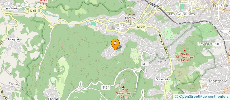 localisation de l'entreprise SCI VALEMICA  ROYAT