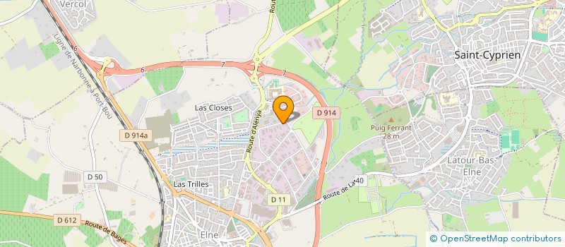 localisation de l'entreprise SCI VALENA  ELNE