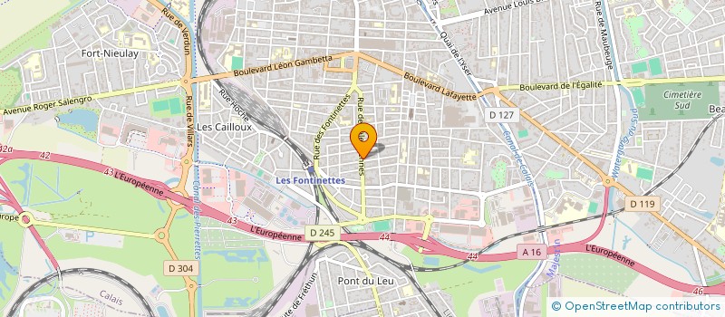 localisation de l'entreprise SCI VALENCIENNES CHANTILLY  CALAIS