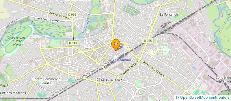 localisation de l'entreprise SCI VALENTIN à CHATEAUROUX