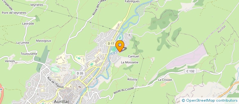localisation de l'entreprise SCI VALENTIN à AURILLAC