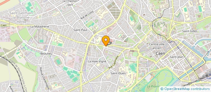 localisation de l'entreprise SCI VALENTIN à CAEN