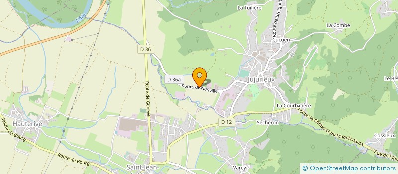 localisation de l'entreprise SCI VALENTIN à JUJURIEUX