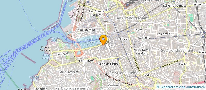 localisation de l'entreprise SCI VALENTIN  MARSEILLE 1