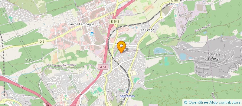 localisation de l'entreprise SCI VALENTIN à SEPTEMES-LES-VALLONS