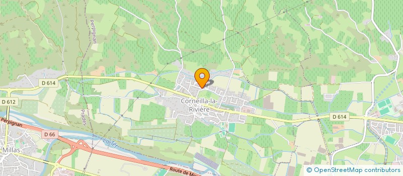 localisation de l'entreprise SCI VALENTIN  CORNEILLA-LA-RIVIERE