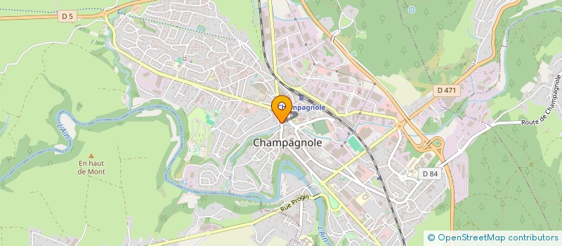 localisation de l'entreprise SCI VALENTIN  CHAMPAGNOLE