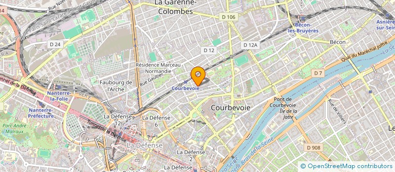localisation de l'entreprise SCI VALENTIN à COURBEVOIE