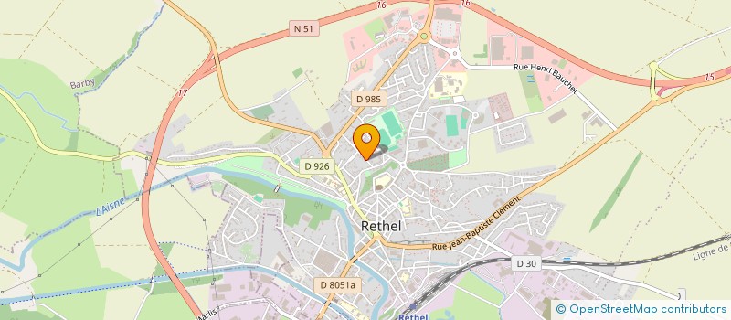 localisation de l'entreprise SCI VALENTIN J  RETHEL