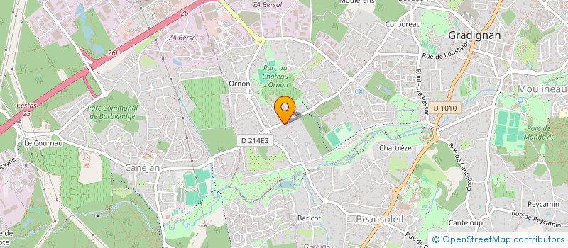 localisation de l'entreprise SCI VALENTIN LOUIS AB1  GRADIGNAN