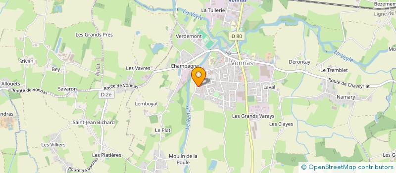 localisation de l'entreprise SCI VALENTINE à VONNAS