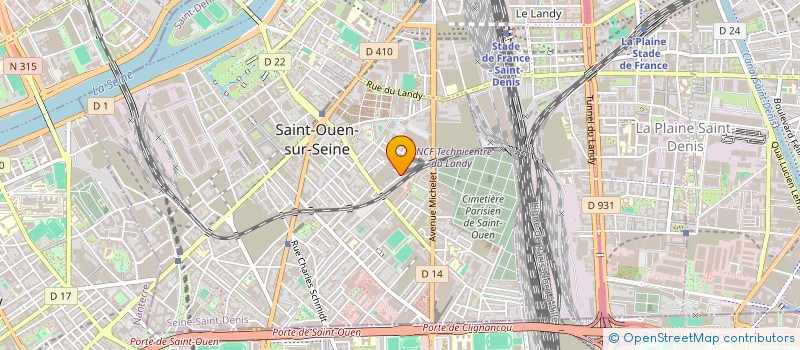 localisation de l'entreprise SCI VALENTINE à SAINT-OUEN-SUR-SEINE