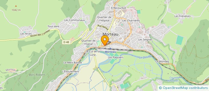 localisation de l'entreprise SCI VALENTINE  MORTEAU