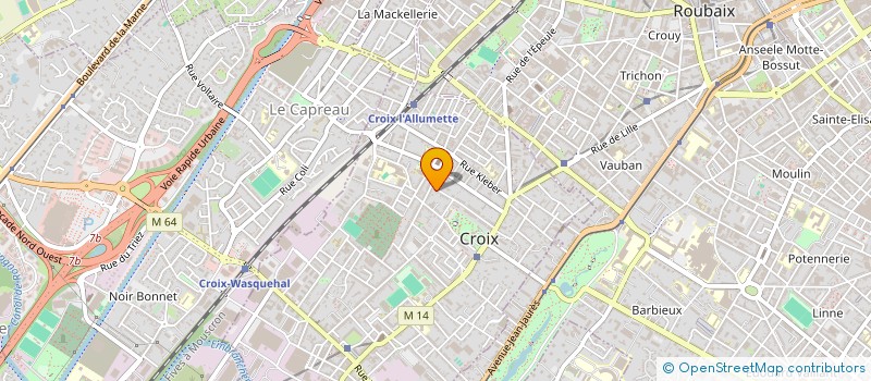 localisation de l'entreprise SCI VALENTINE à CROIX