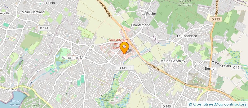 localisation de l'entreprise SCI VALENTINE  VAUX-SUR-MER