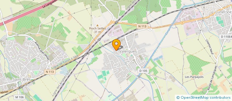 localisation de l'entreprise SCI VALENTINE  VALERGUES