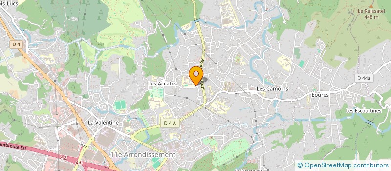 localisation de l'entreprise SCI VALENTINE  MARSEILLE 11