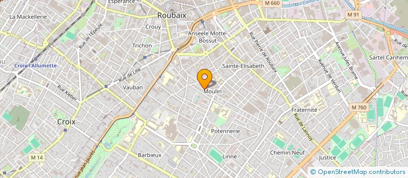 localisation de l'entreprise SCI VALENTINE  ROUBAIX