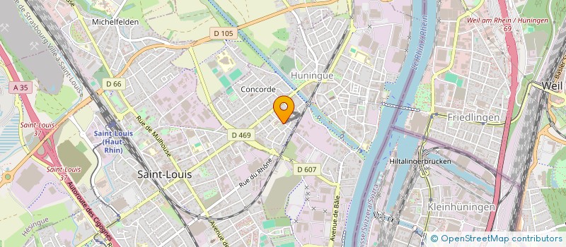 localisation de l'entreprise SCI VALENTINE  HUNINGUE