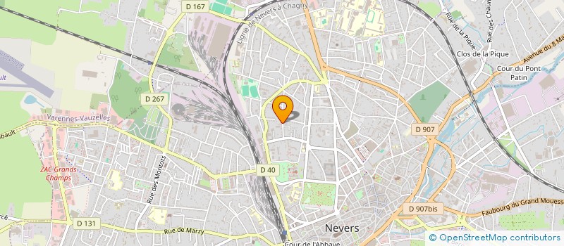 localisation de l'entreprise SCI VALENTINE à NEVERS