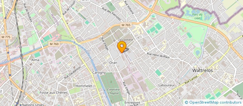 localisation de l'entreprise SCI VALENZIANO  ROUBAIX