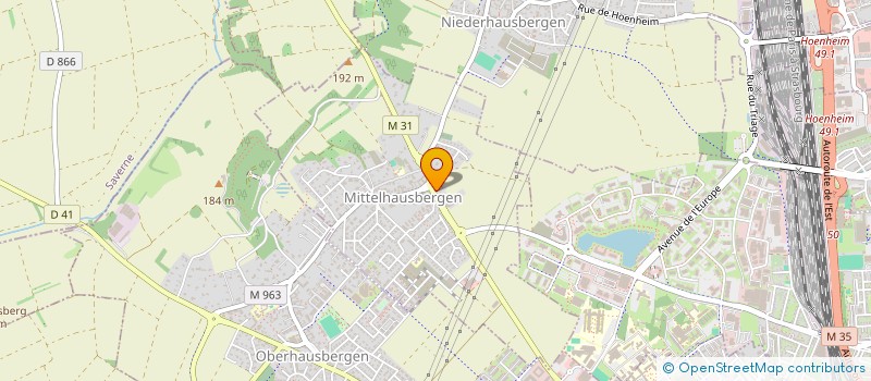 localisation de l'entreprise SCI VALERE 67  MITTELHAUSBERGEN