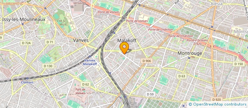 localisation de l'entreprise SCI VALERE TOURBILLON  MALAKOFF