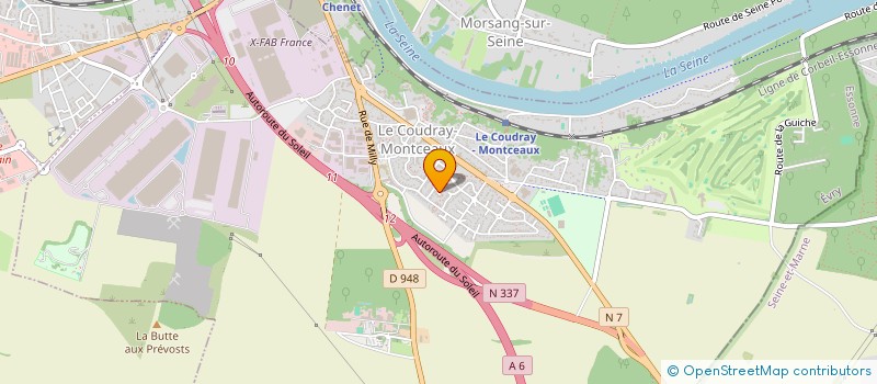 localisation de l'entreprise SCI VALERGUI  LE COUDRAY-MONTCEAUX