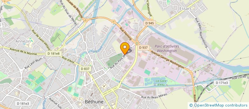 localisation de l'entreprise SCI VALERI  BETHUNE