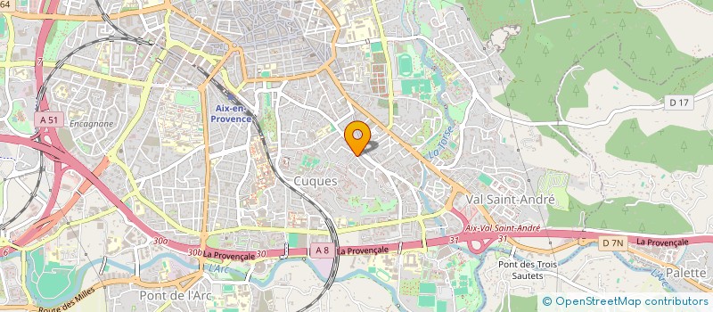 localisation de l'entreprise SCI VALERIANE à AIX-EN-PROVENCE